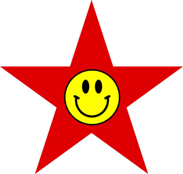 File:Red Star with Smiley.png